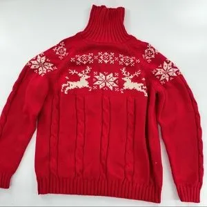 Lands End Sweaters Classic Lands End Christmas Sweater Heavy